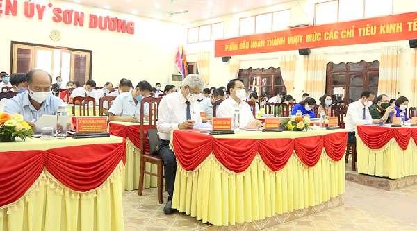 HĐND huyện Sơn Dương tổ chức kỳ họp thứ 2, khóa XXI, nhiệm kỳ 2021-2026