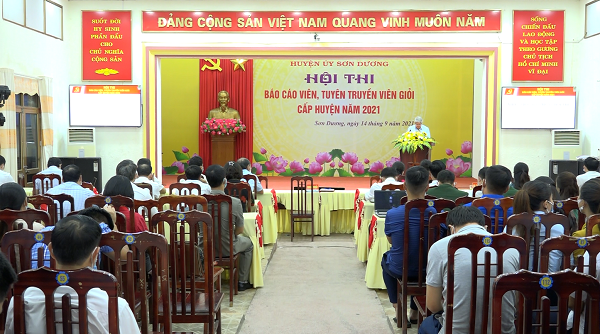 Sơn Dương tổ chức hội thi báo cáo viên, tuyên truyền viên cấp huyện năm 2021